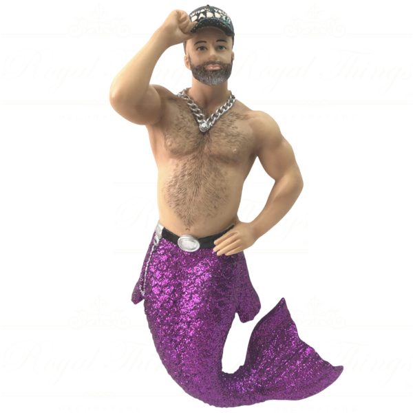 55 55082 December Diamonds Gay Christmas Ornaments Who Is Your Daddy Merman Purple