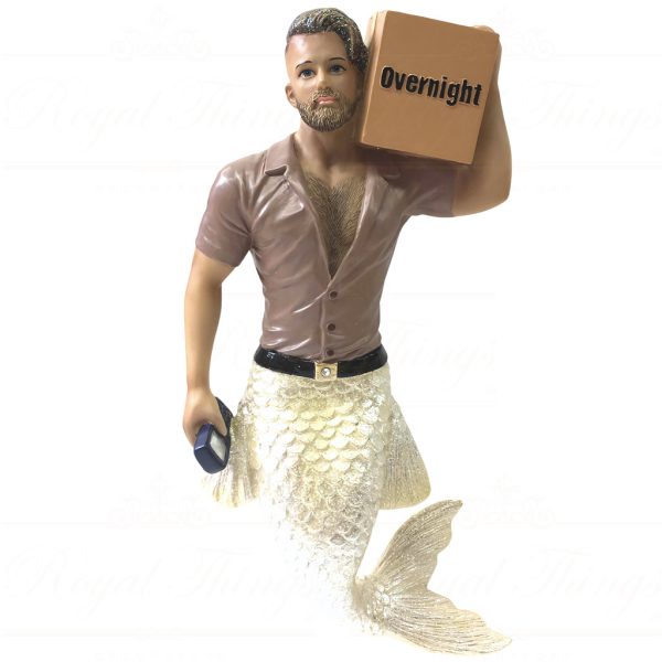 55 55105 December Diamonds Gay Christmas Ornaments Big Package Merman Brown Cream