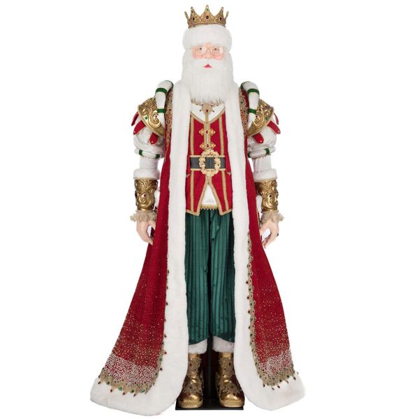 Kc 28 528809 Katherines Collection Christmas Doll Royal Christmas Ball King Christian Claus Life Size Doll Red Green