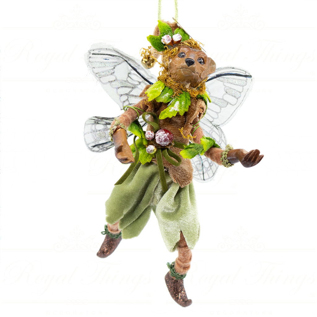 katherine collection christmas ornament heritage woodland animal fairy brown green red kc 66 18882 bear Katherine Collection Christmas Ornament Heritage Woodland Animal Fairy Brown Green Red Kc 66 18882 Bear