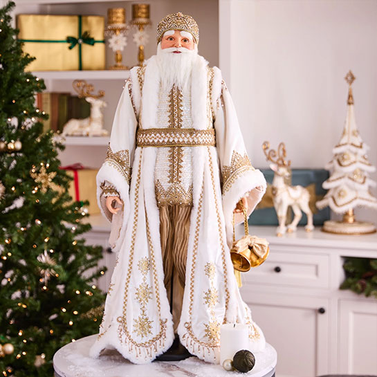 Katherines Collection Bells Of Brilliance Santa Doll Katherines Collection Bells Of Brilliance Santa Doll